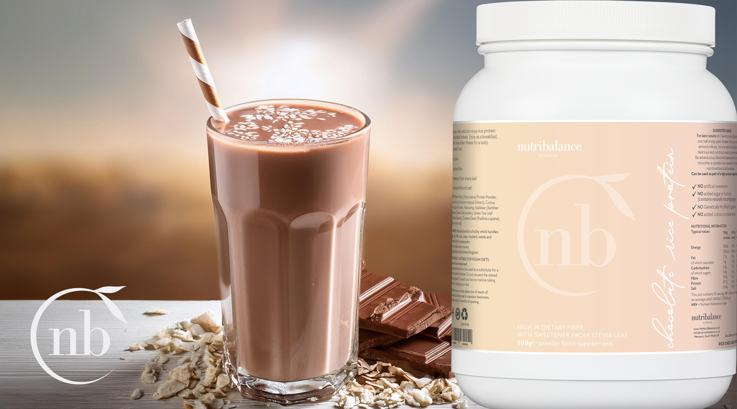 Chocolate rice protein